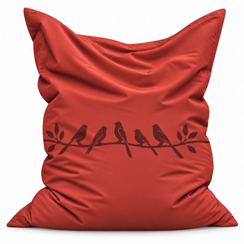 Zitzak Quiet Birds Classic Red