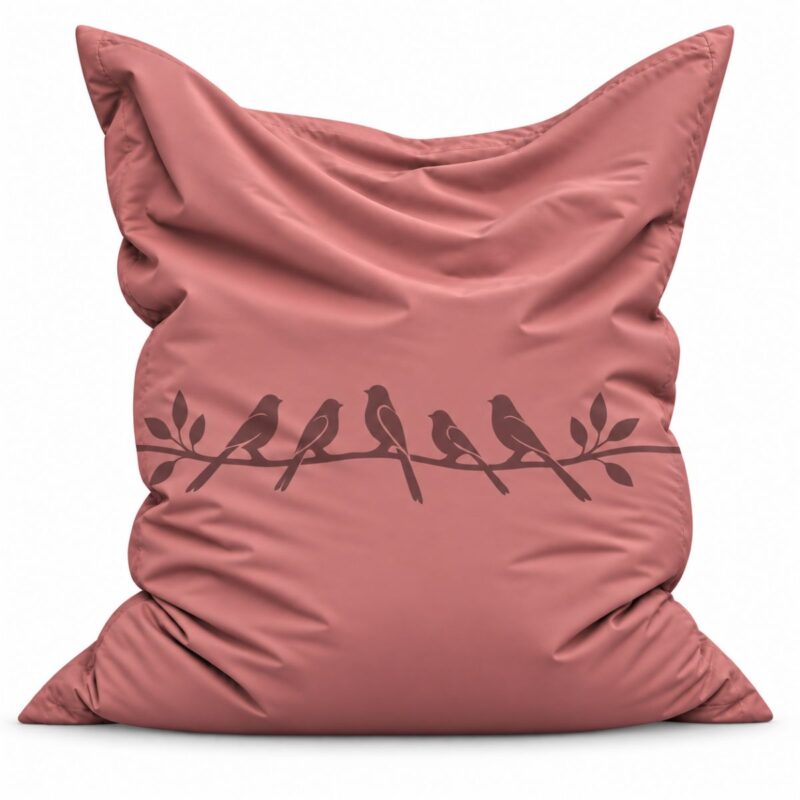 Zitzak Quiet Birds Dusty Rose
