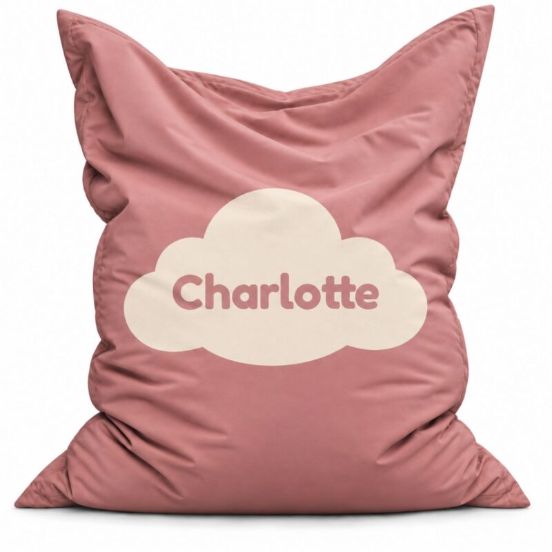 Zitzak Cloud Dusty Rose met naam