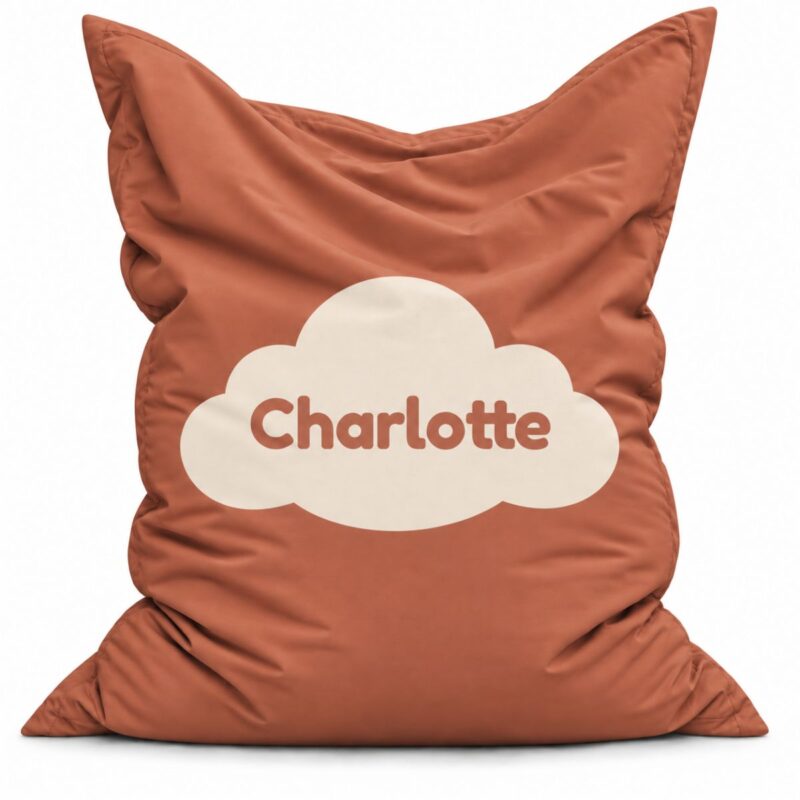 Zitzak Cloud Terracotta met naam