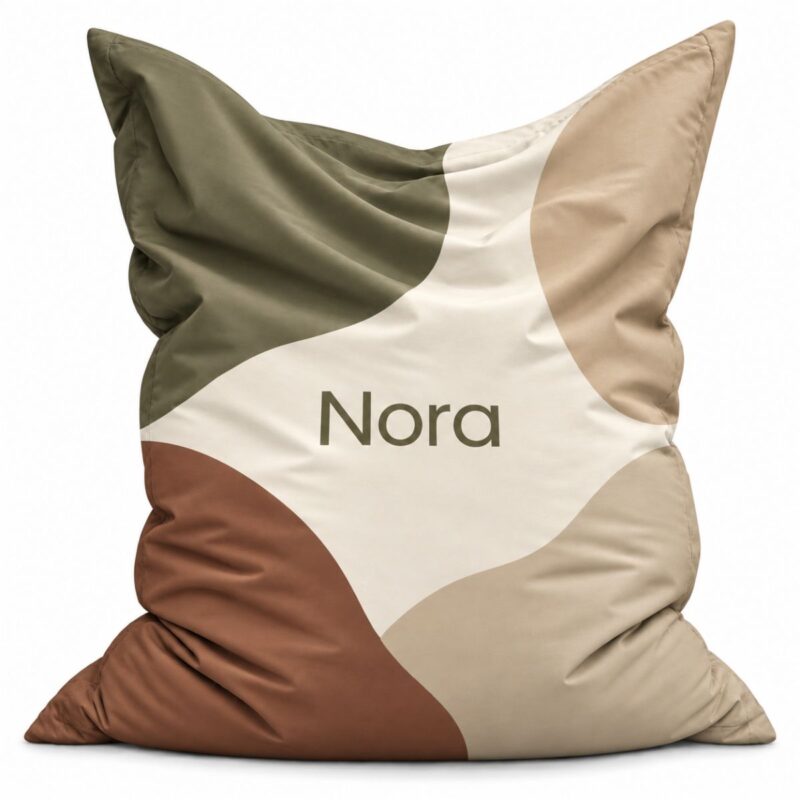 Zitzak Soft Shapes met naam Olive