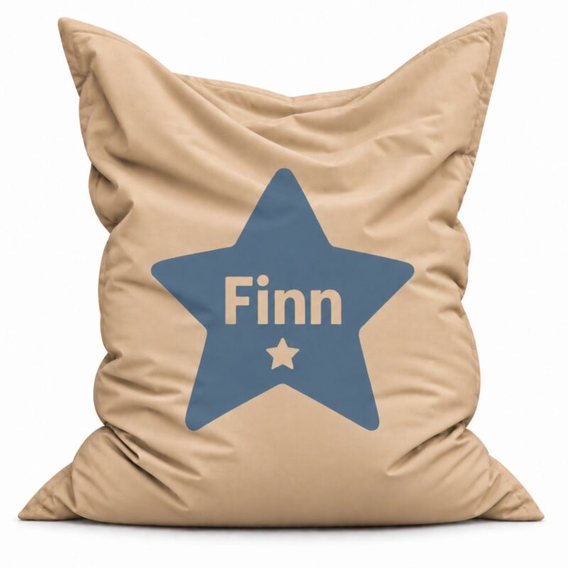 Zitzak Star Coastal Blue met naam