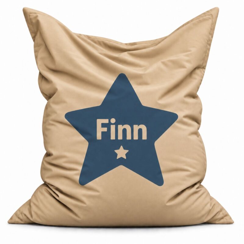 Zitzak Star Deep Navy met naam