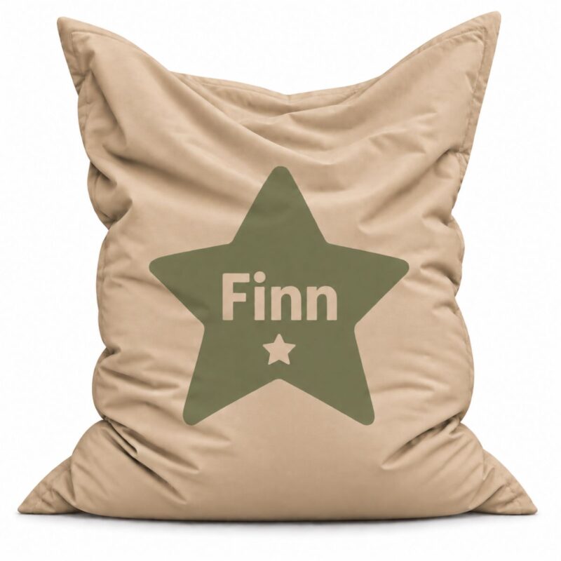 Zitzak Star Olive met naam