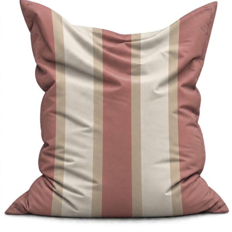Zitzak Cabana Stripes Dusty Rose