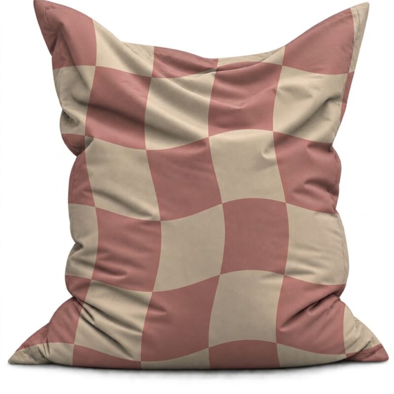 Zitzak Retro Checker Blush
