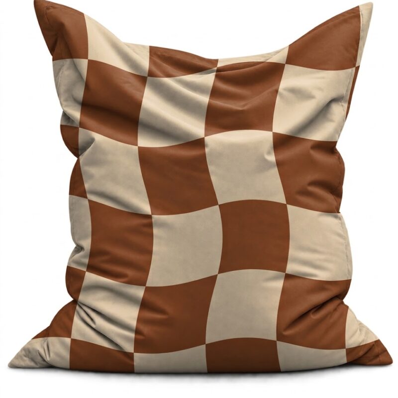 Zitzak Retro Checker Tobacco