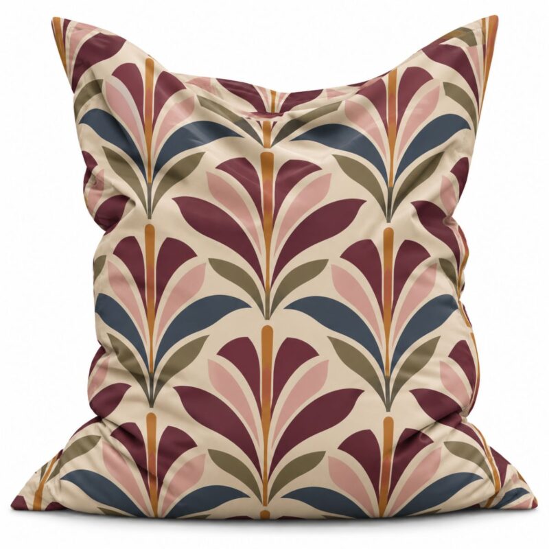 Zitzak Deco Floral Plum & Blush