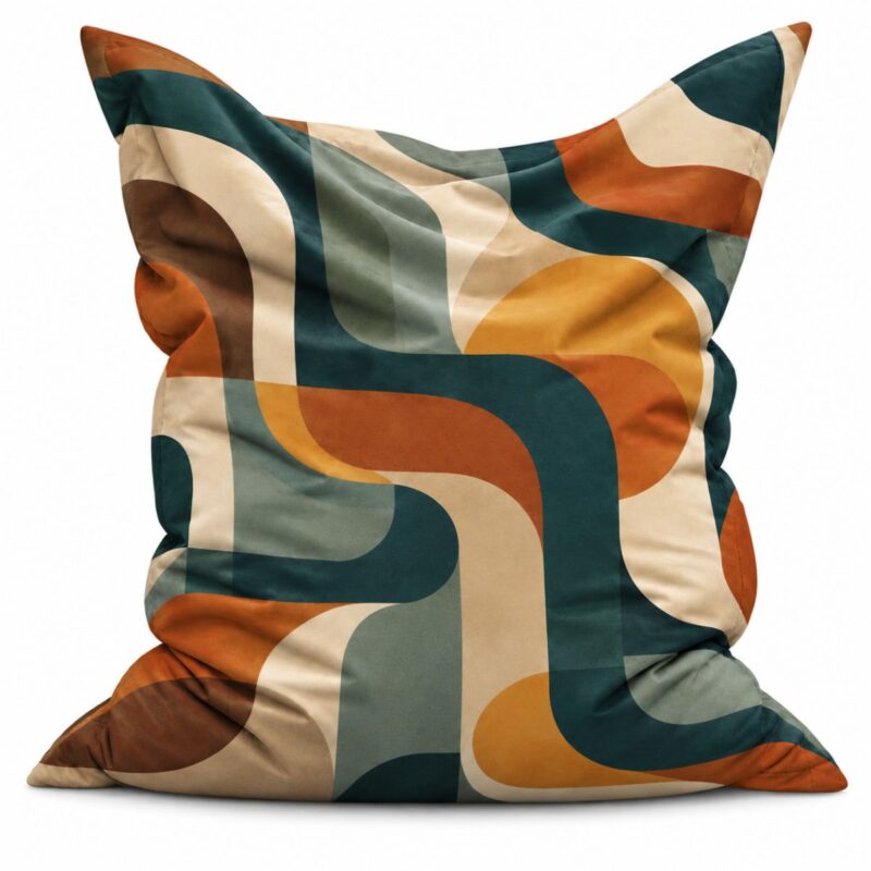 Zitzak Retro Flow Petrol & Rust