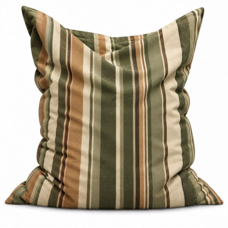 Zitzak Atelier Stripe Moss & Camel