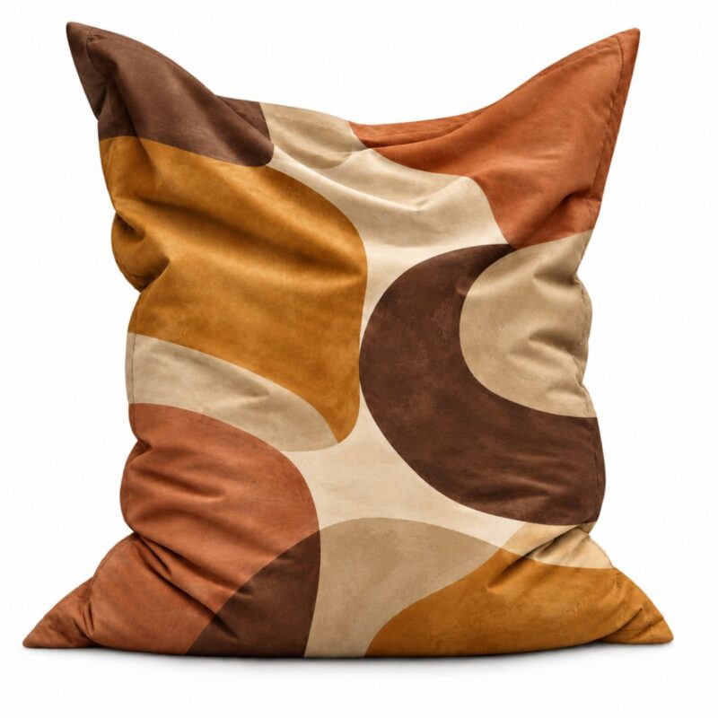 Zitzak Sculptural Layers Ochre & Cocoa