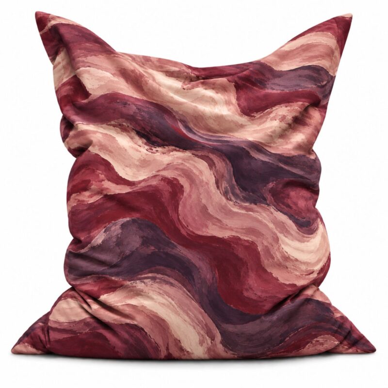 Zitzak Tonal Marble Burgundy & Aubergine